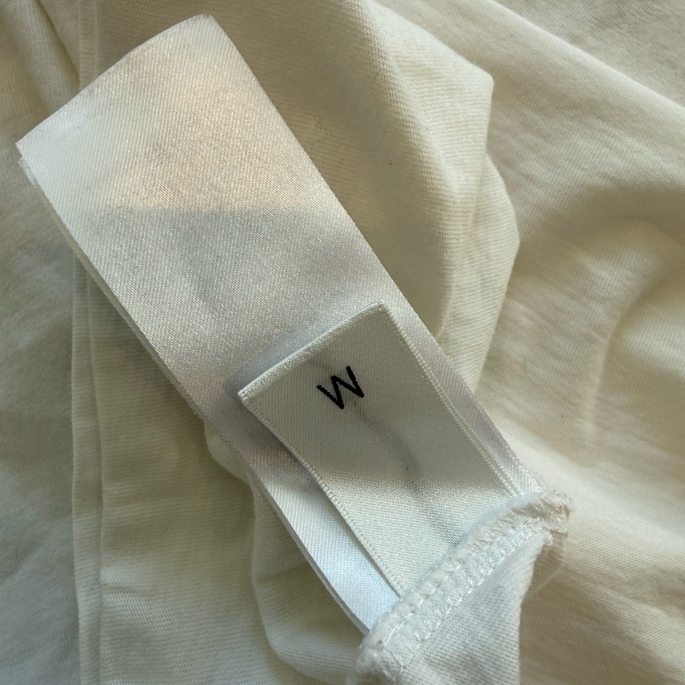 Victoria Beckham Cream Short-Sleeve Tee with SMILE logo - Picture 4 of 4